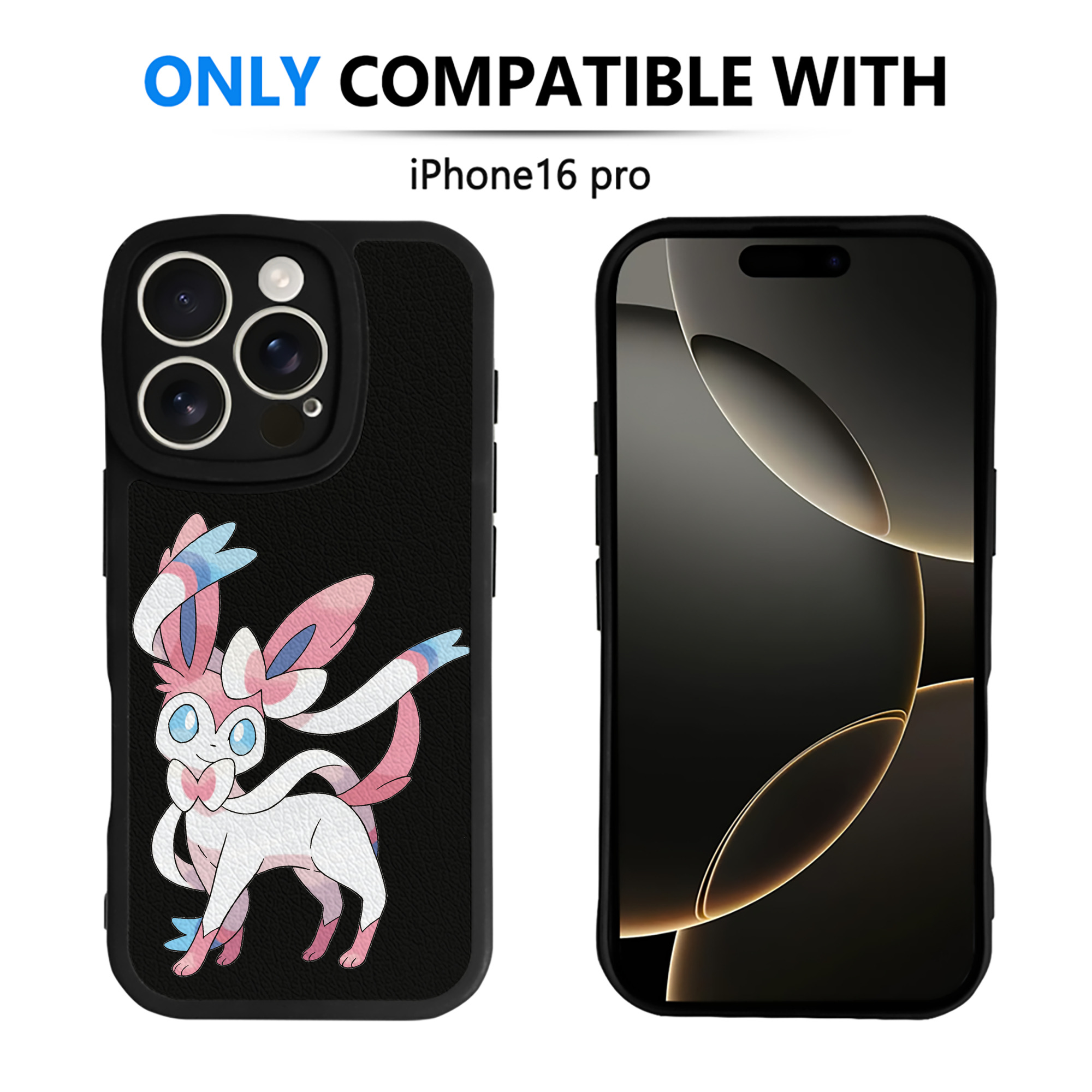 （画像用） ポケットモンスター Pokémon 【iPhone 16シリーズ対応】シリコンスマホケース（レザー調） 材質：シリコン